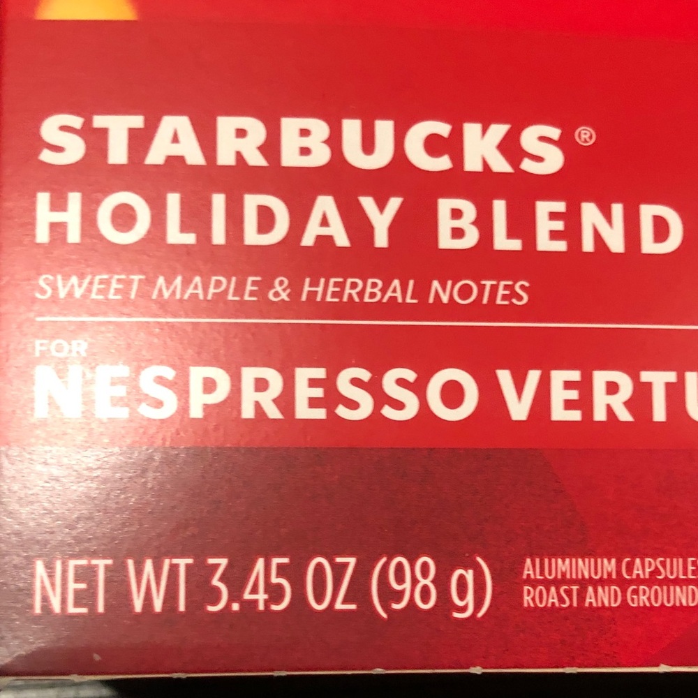 Starbucks Nespresso Vertuo Holiday Blend - Picture 2 of 7
